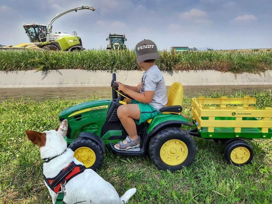 John Deere Peg Perego traktorek POWIĘKSZONY AKUMULATOR 12V 14Ah