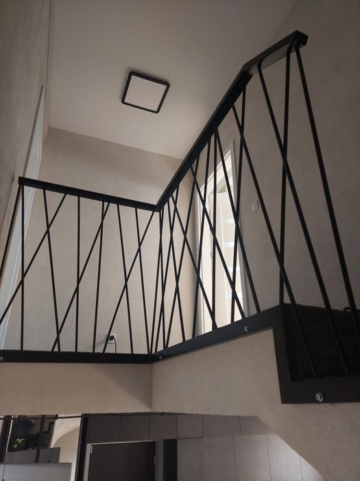 Balustrada Zewnętrzne Wewnętrzne Malowane Proszkowo
