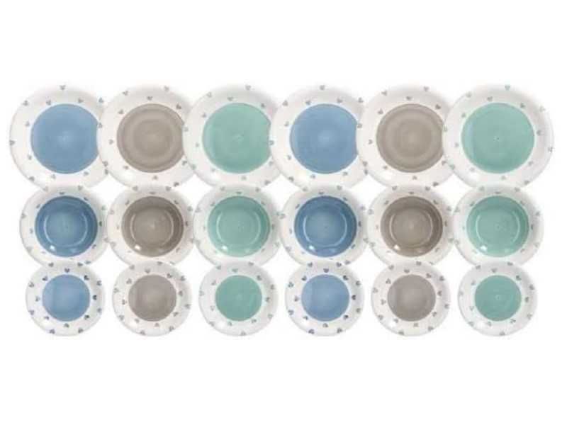 Тарілки сервіз набір посуду Tognana Lovely Stoneware LS170185696 18шт