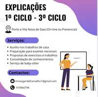 Explicações 1 Ciclo - 3 Ciclo