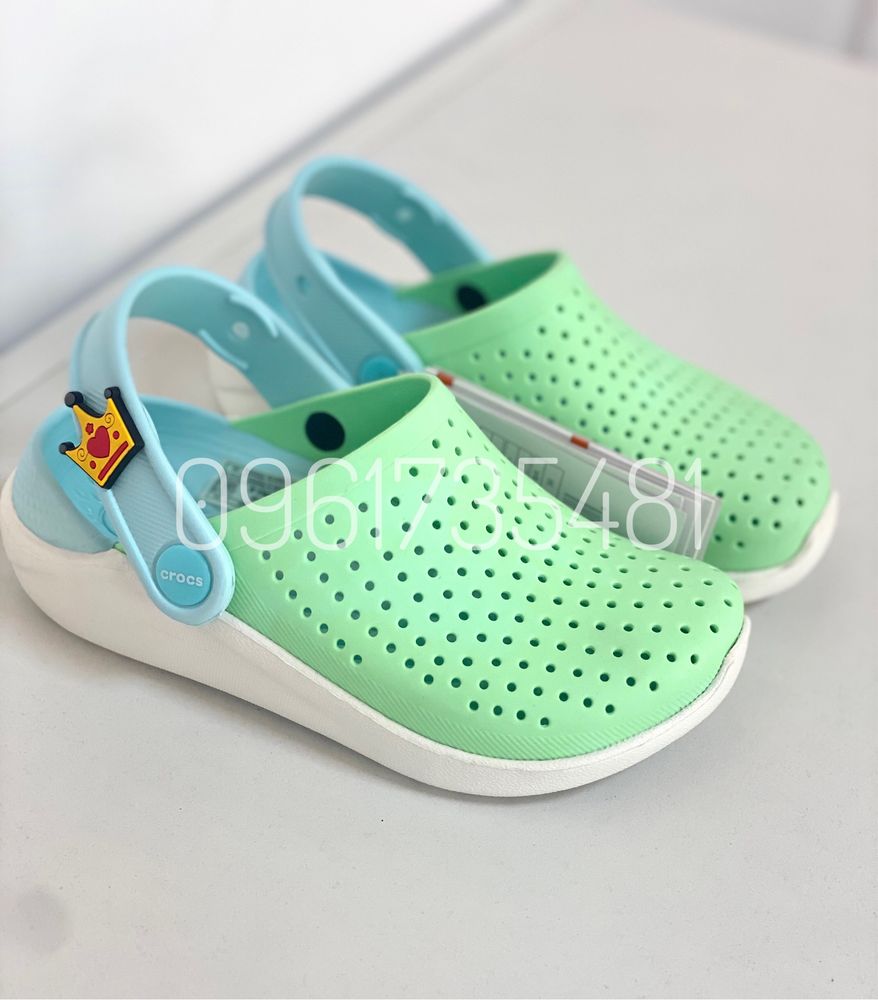 Дитячі мега зручні крокси детские лайтрайд kids crocs