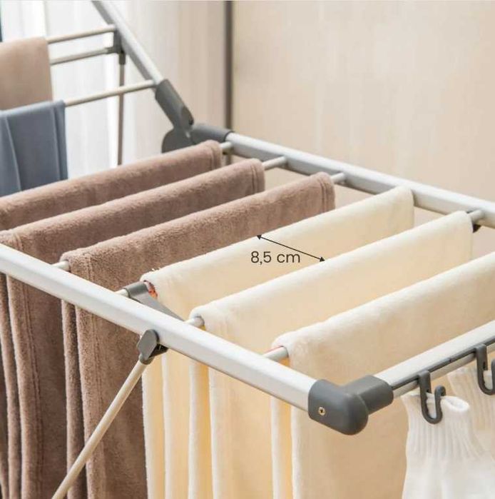 Składana Suszarka do ubrań 5-poziomowa z regulacją wysokości