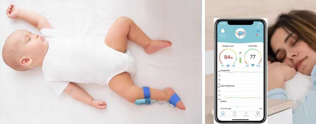 Monitor oddechu snu dla niemowląt PO5 Alarm App