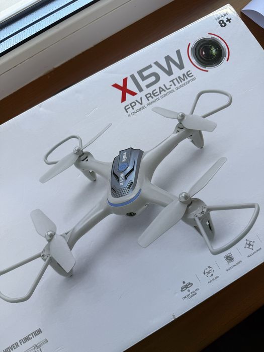 Іграшковий квадрокоптер Syma X15W із камерою білий (X15W/X15W-2)