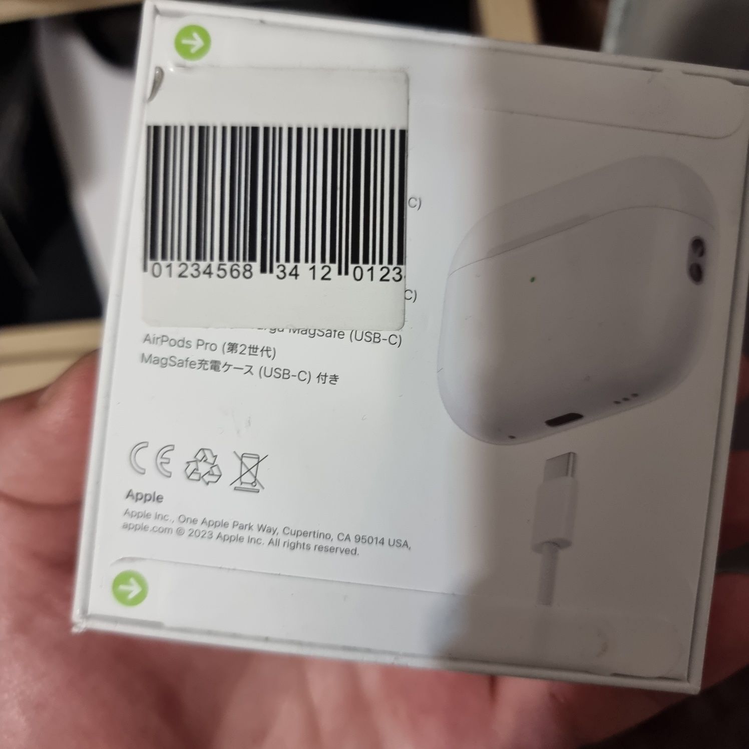 Навушники вкладиші бездротові TWS Apple AirPods Pro 2nd Gen USB-C (MTJ