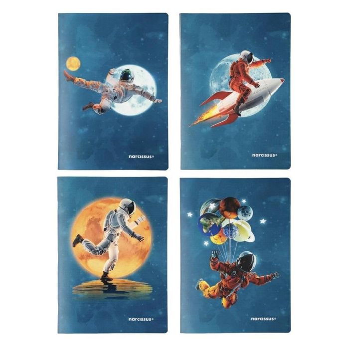 Zeszyt A4/60K kratka PP Cosmo (4szt) NARCISSUS Narcissus folia,297x210