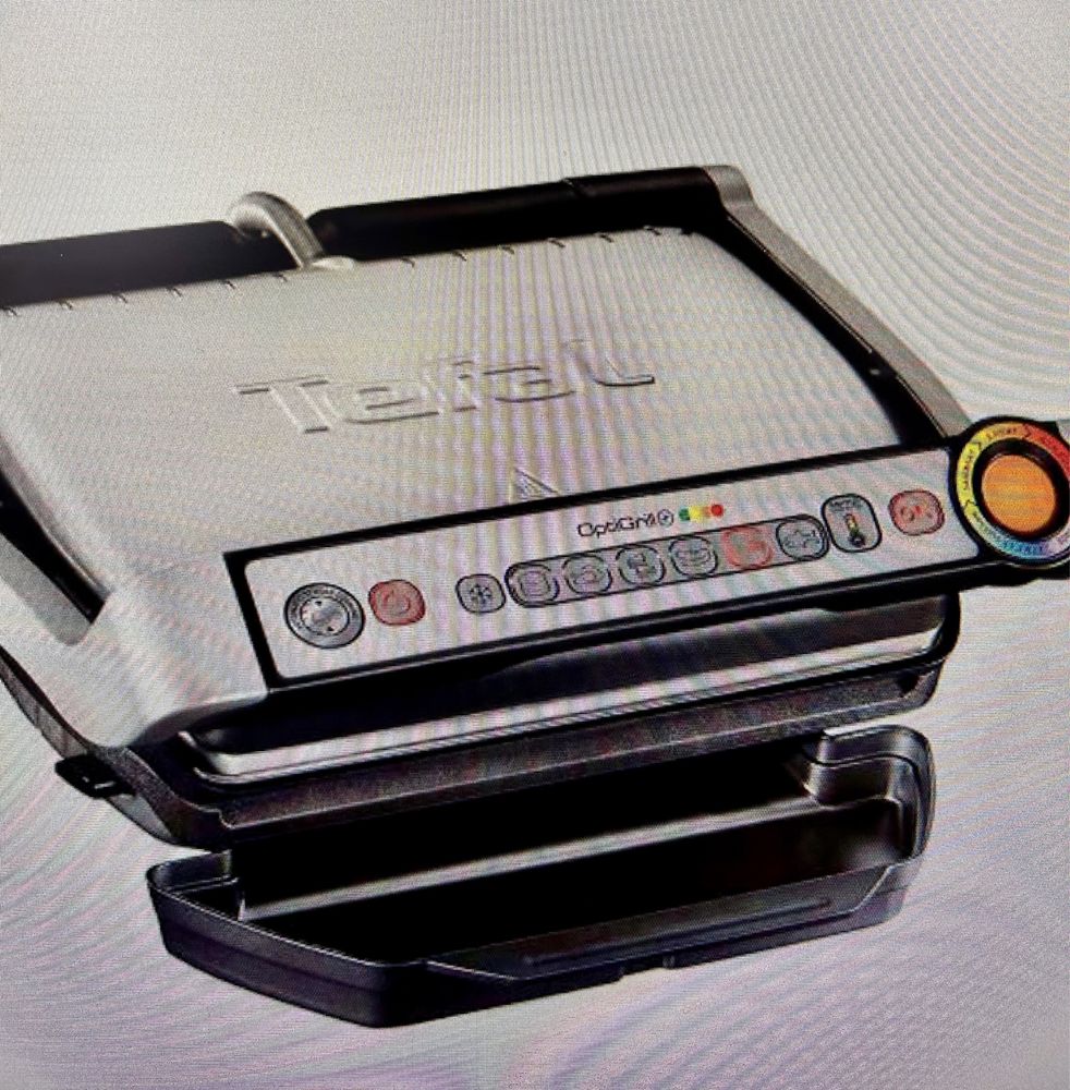 Grill elektryczny TEFAL Optigrill+ GC712D INOX plus forma do pieczenia