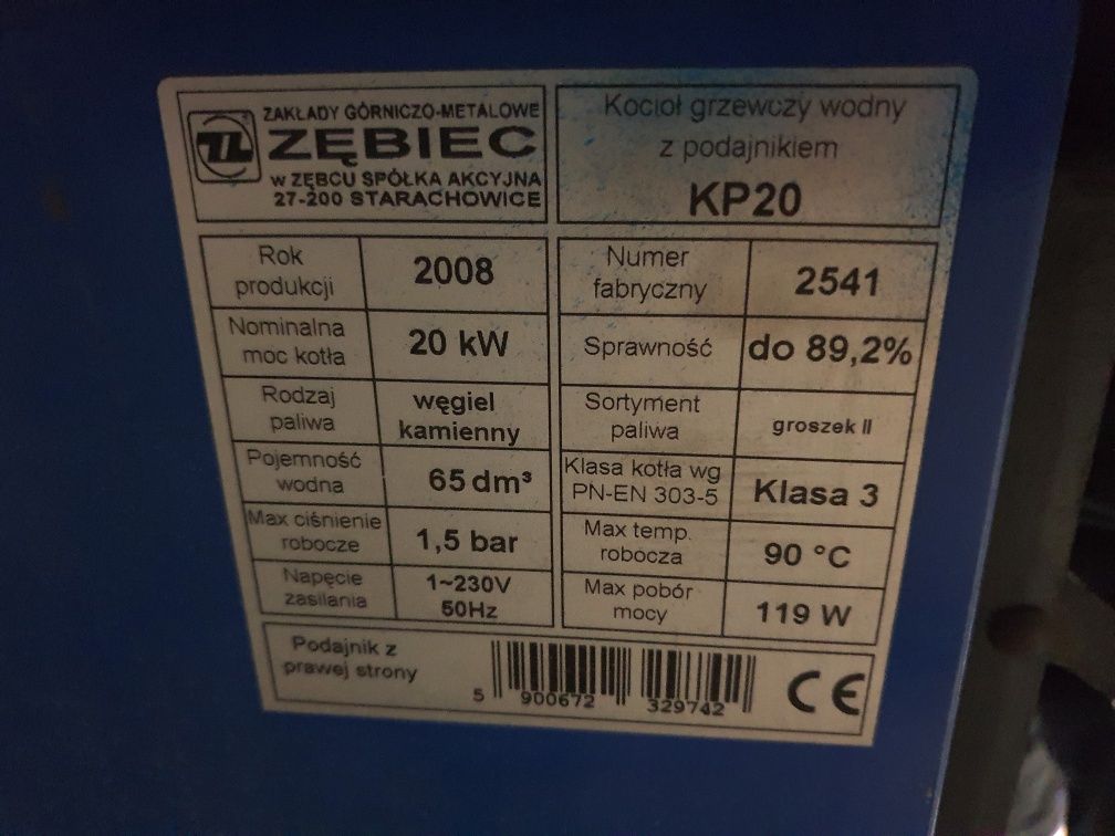 Czescie do Pieca Zebiec Kp20