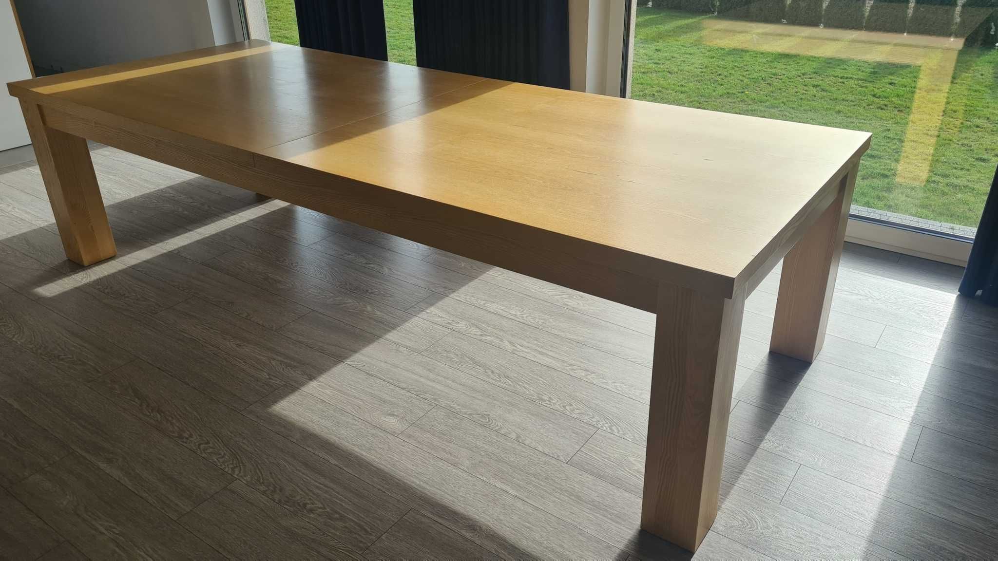 Stół do jadalni jesionowy 300 x 120 cm rozkładany do 400cm