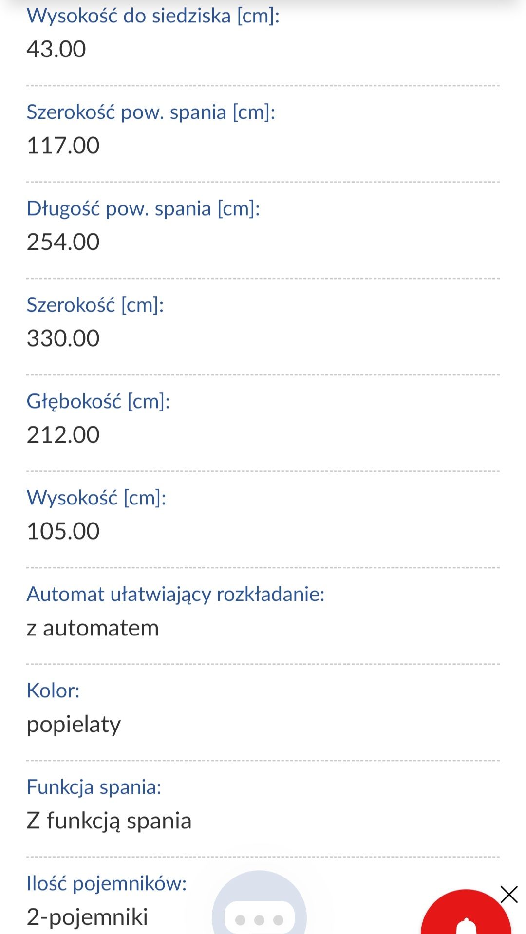Duży narożnik z funkcją spania
