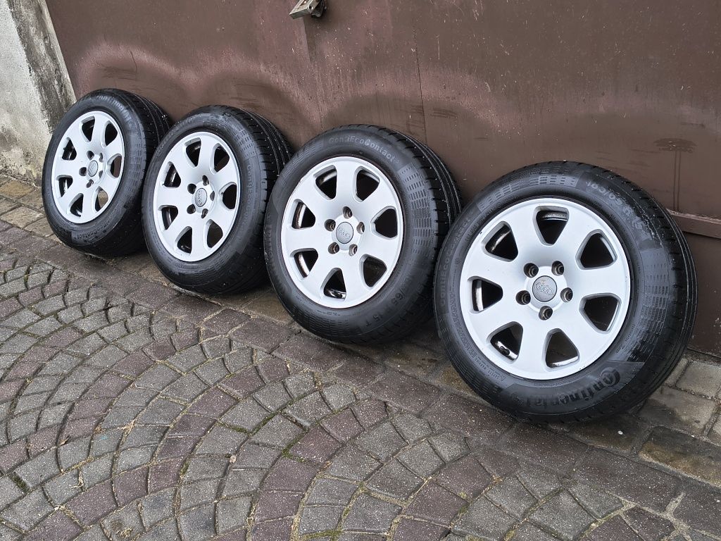 Koła audi A4 A3 5x112 r15 opony Continental 185/65/15 koła vag