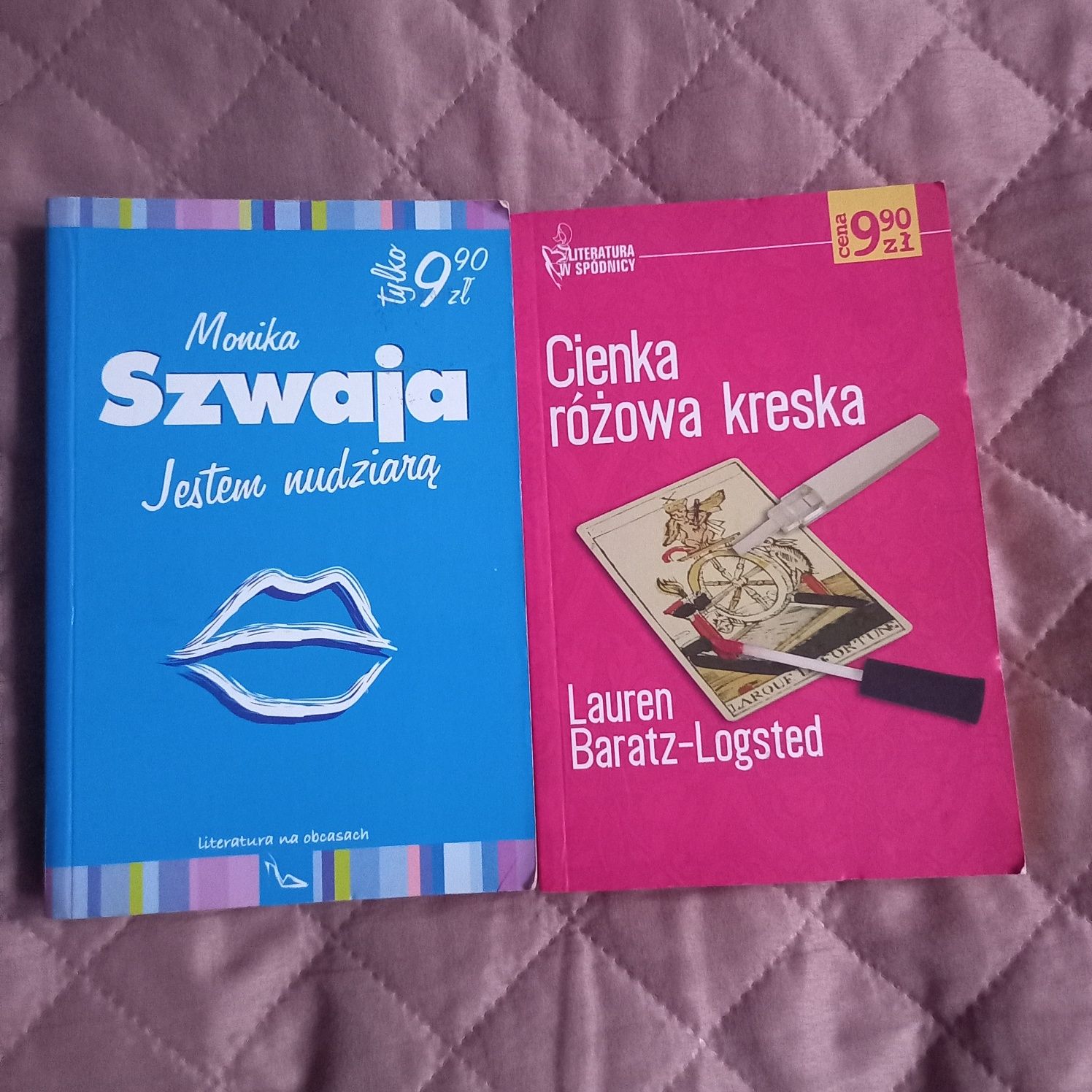 "Jestem nudziarą " i "Cienka różowa kreska " 2 książki za 10 zł