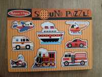 Puzzle dźwiękowe pojazdy Melissa&Doug