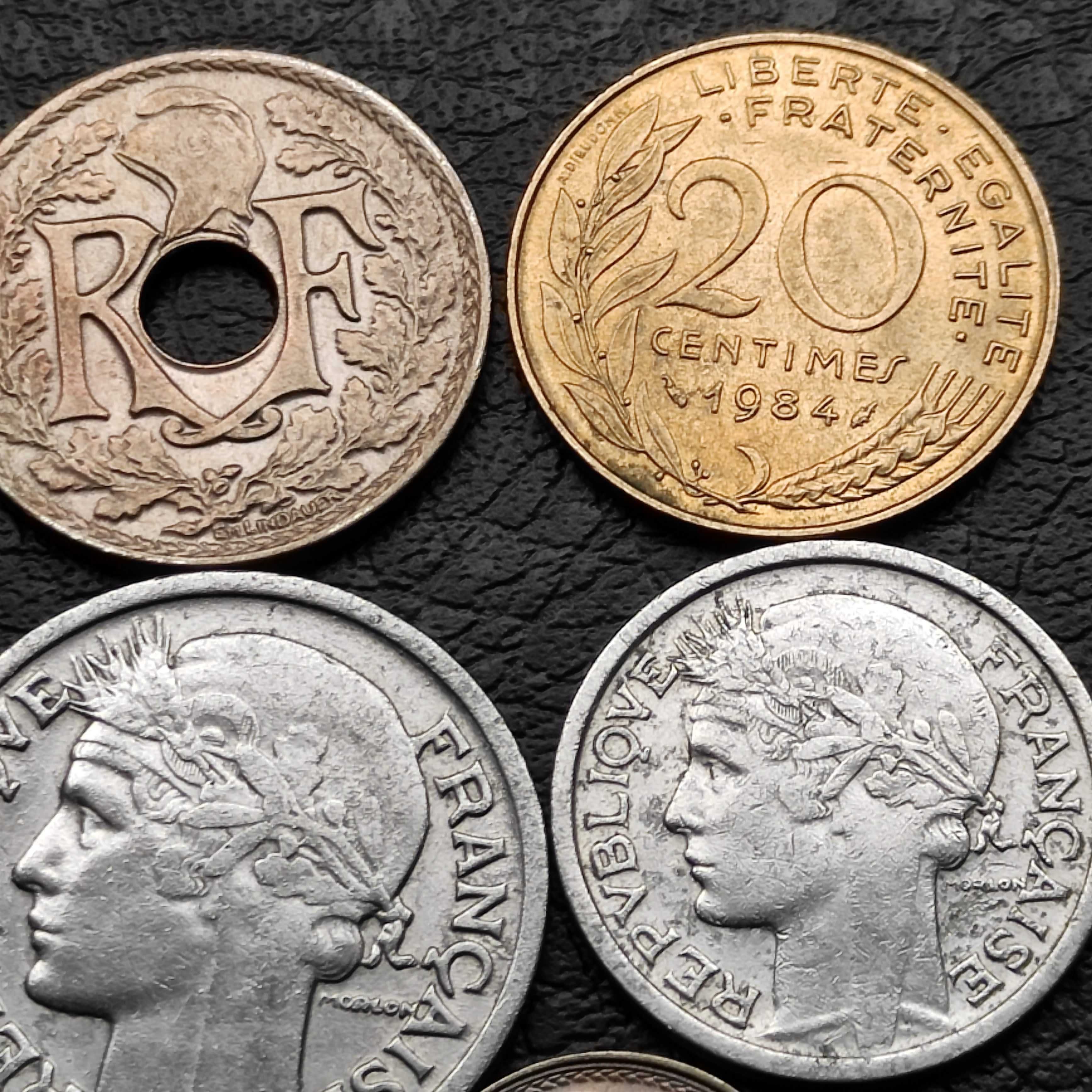 Zestaw monet Francja