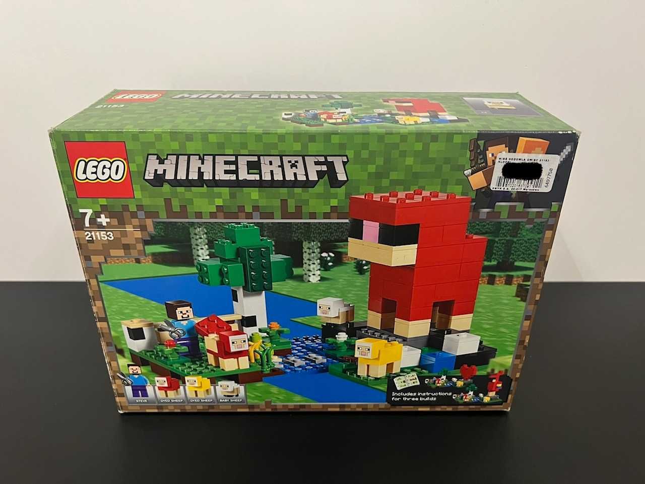 LEGO Minecraft - 21153 - Hodowla Owiec - stan BDB