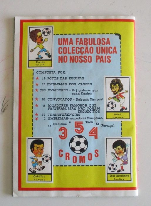 Caderneta completa de cromos de Caricaturas 76-77