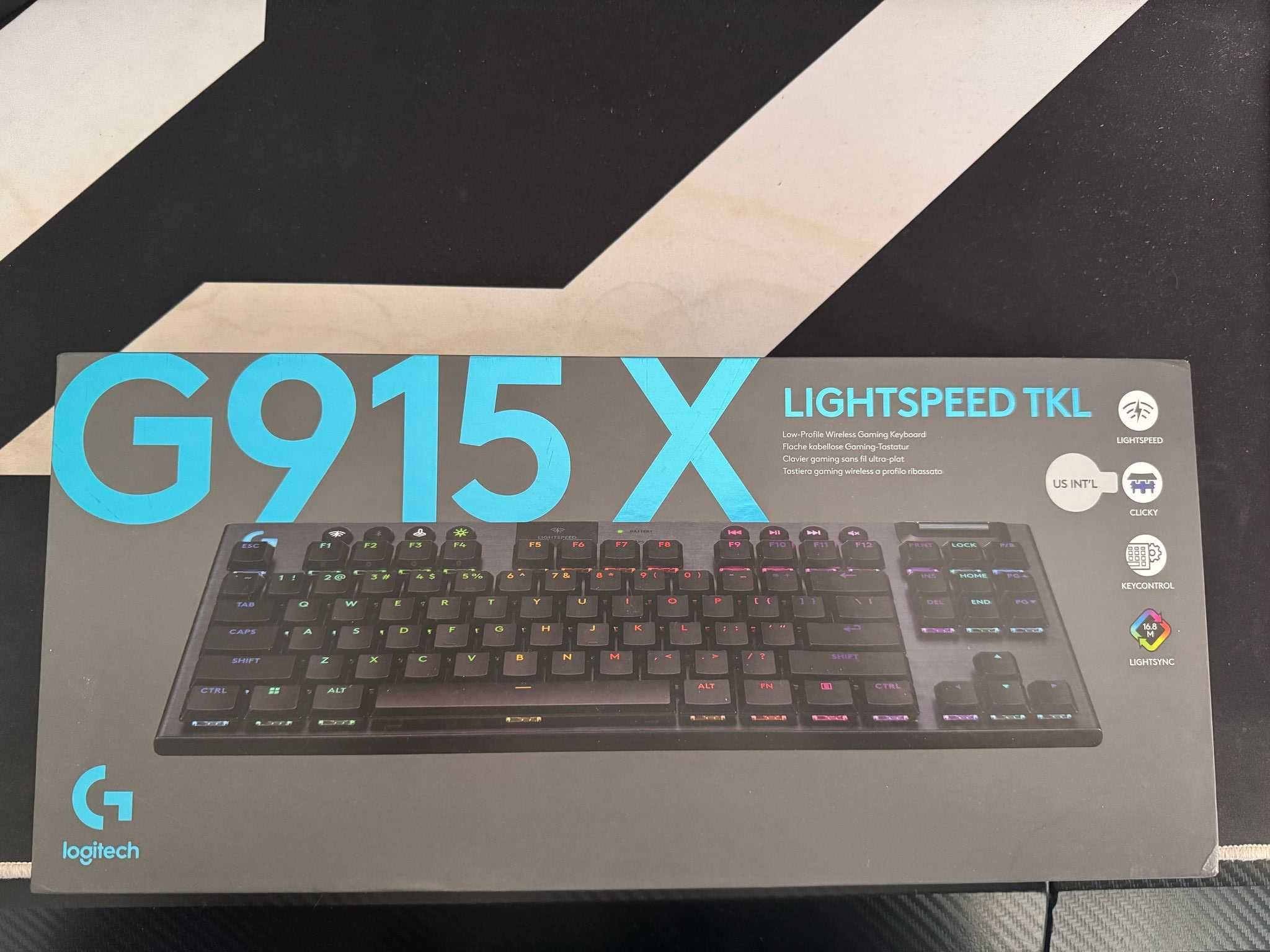 Klawiatura Logitech G915 X Lightspeed TKL CLICKY
