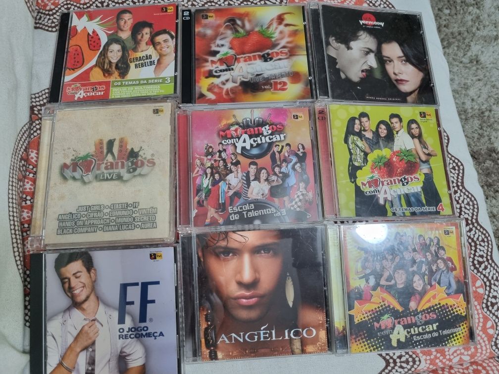 CD's - Morangos com Açúcar, Lua Nova, Dzrt, FF, Vintém, Just Girls e A