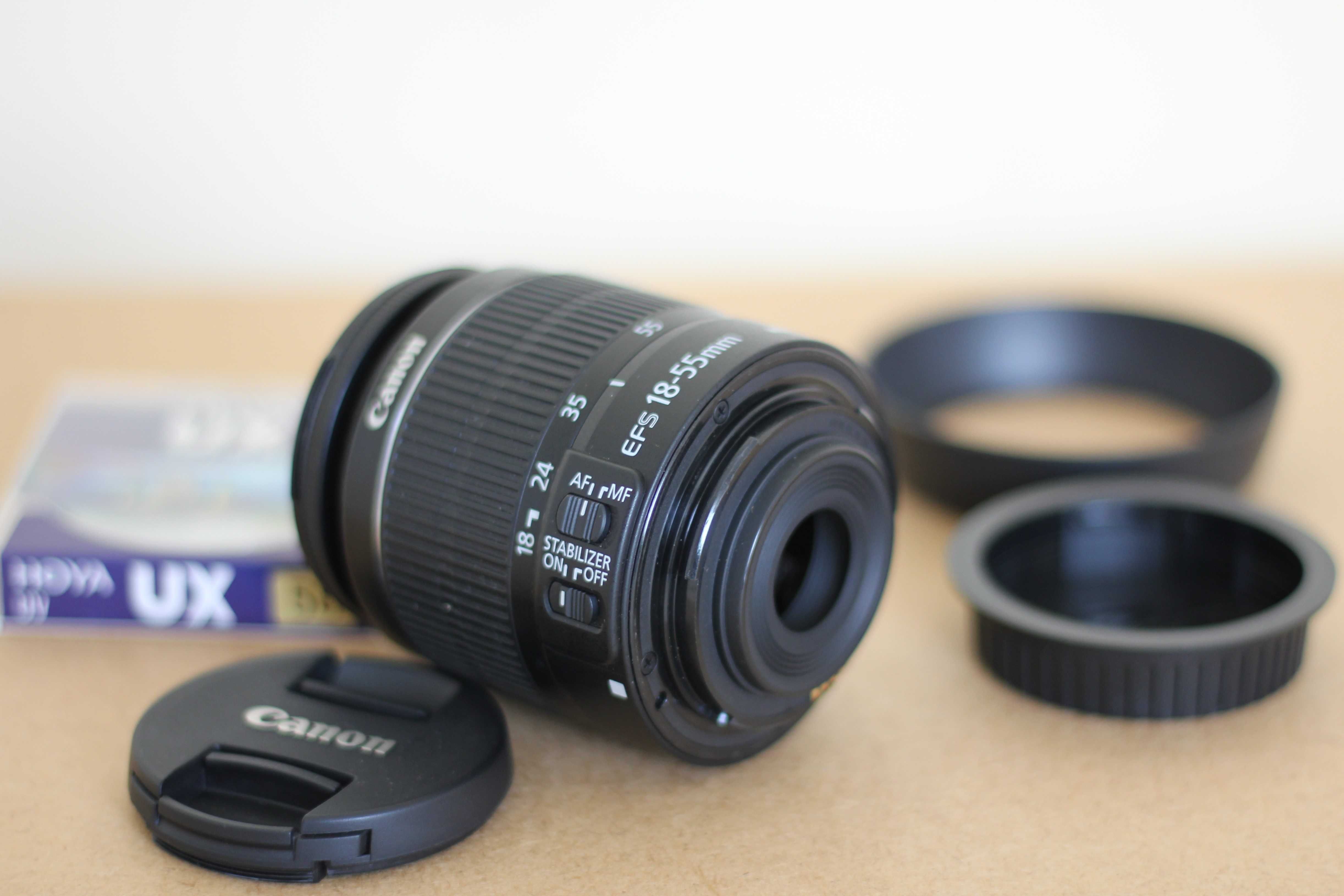 Objetiva CANON  EFS 18-55 mm  lente Canon EF-S 18-55mm f/3.5-5.6 IS II