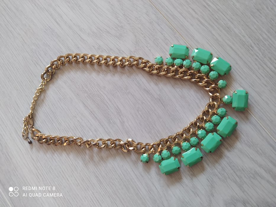 Naszyjnik kolia zielony