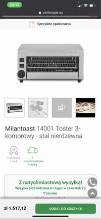 Milantoast 14001 toster komorowy nierdzewny