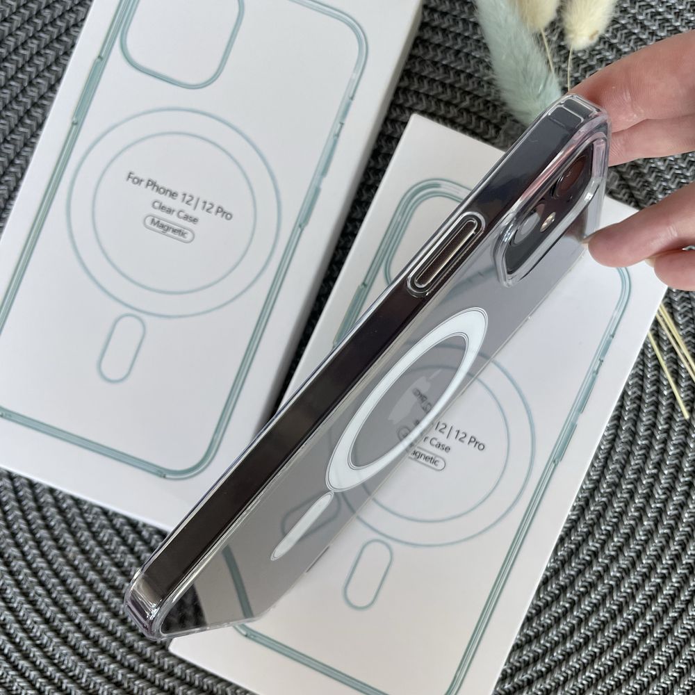 Чехол MagSafe прозрачный для iPhone від XR до 15Pro Max