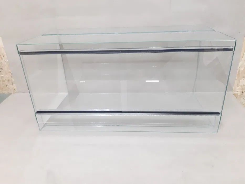 Terrarium szklane nowe 80x40x40
