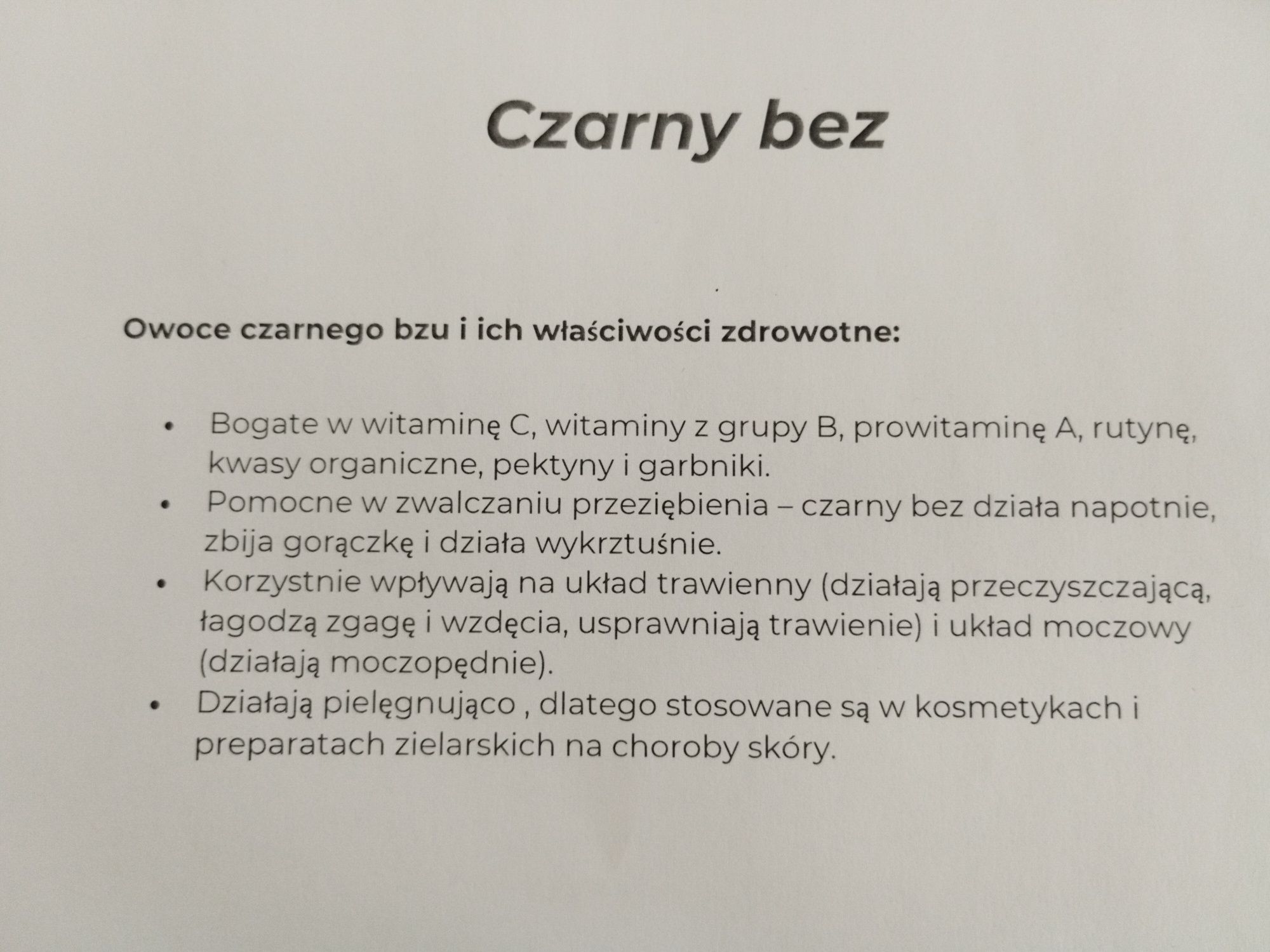 syrop z owoców czarnego bzu