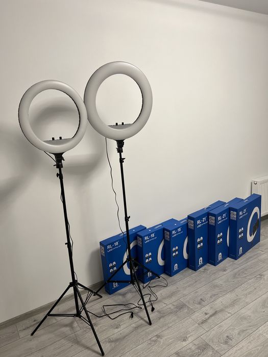 Кільцева світлодіодна лампа RL-18. 45см діаметром, 55 вт потужнісь