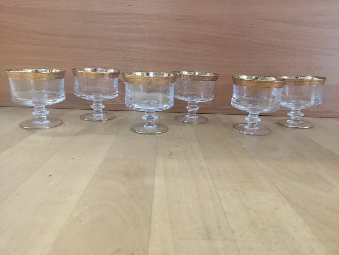 Kryształowe kieliszki do szampana Murano