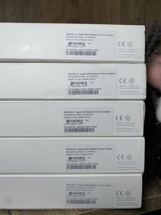Apple MagSafe 2 85W Open Box Оригінальна зарядка для макбука A1424
