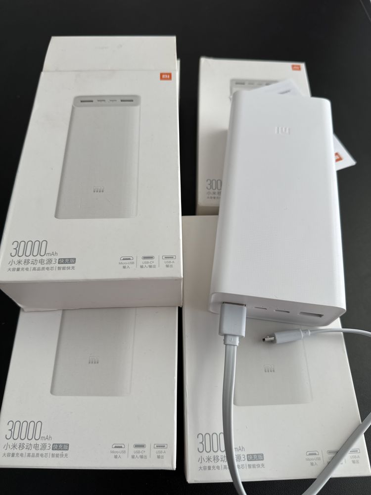 Аккумулятор Power bank Mi 30 000 mAh White Павербанк PEA 30 Зовнішній