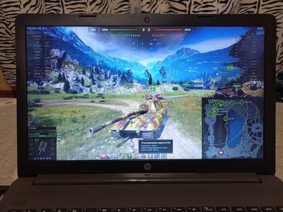 Игровой Видео GTX 1050 Ti  (4 ГБ)  Core i5 8265U X8/  HP Laptop 15