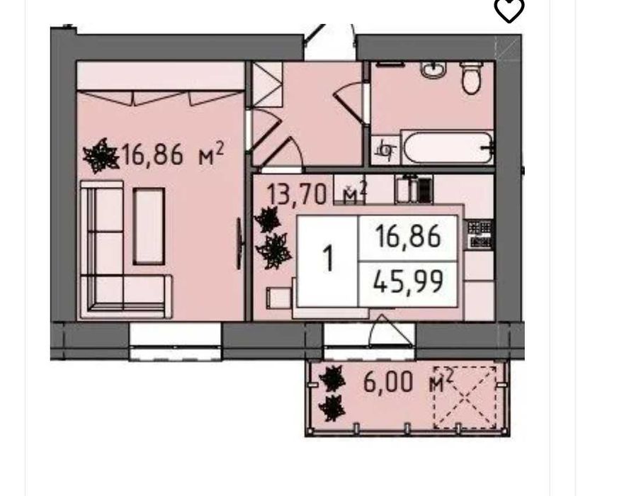 Пропонуємо Вам 1к квартиру ЖК "Стокгольм"!