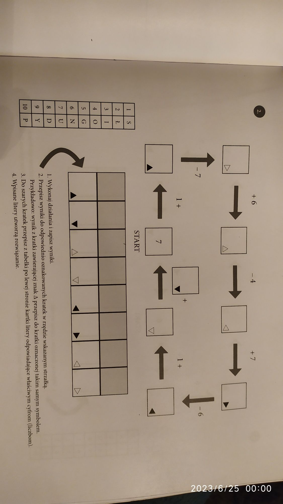 253. Dodawanie i odejmowanie w zakresie 10 Słupek ćwiczenia matematyka