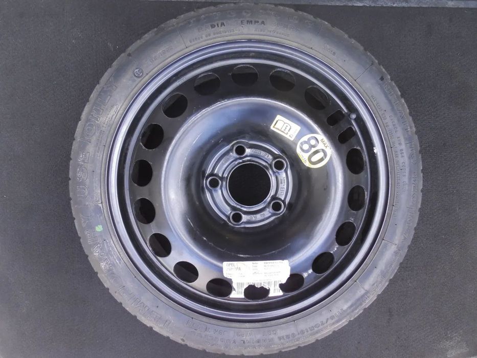 OPEL ORYGINALNE KOŁO R16 5X110 DOJAZDOWE DOJAZDÓWKA 16&quot; FIRESTONE 115/70 VECTRA C ASTRA H