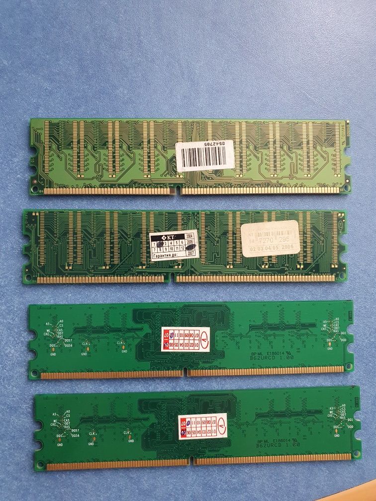Оперативная память на 256-512- 1 Gb РС2 и 2 Gb РС3.  Kingston.