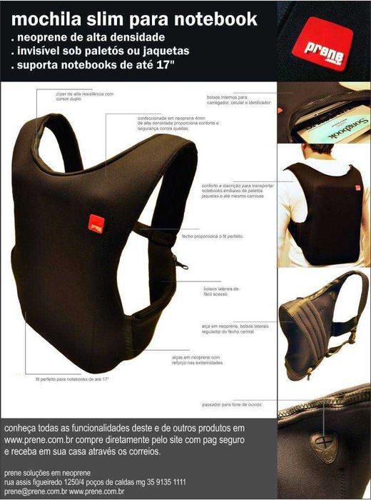 Mochila Slim para noteboook PRENE