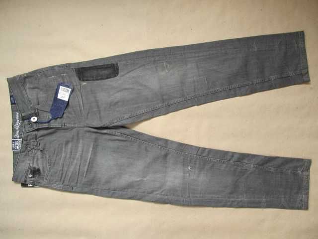 NOWE wysoki szczupły 175-180 cm dżinsy spodnie jeansy tanio szare