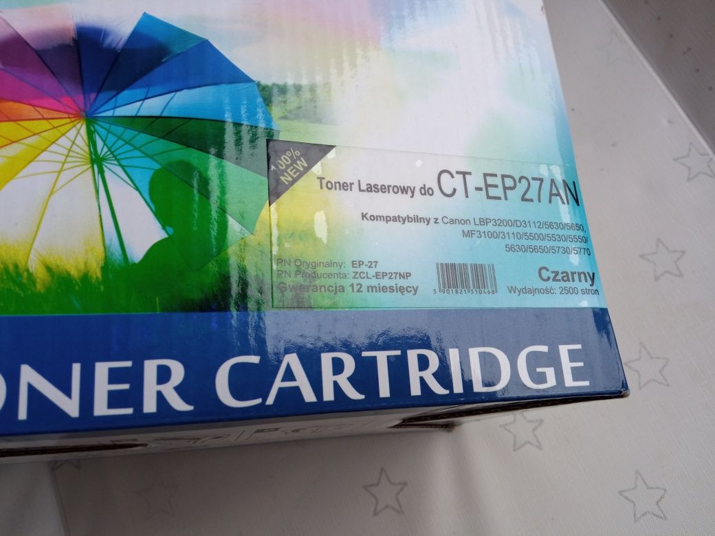 NOWY zaplombowany Kardridż CT-EP27AN Toner laserowy