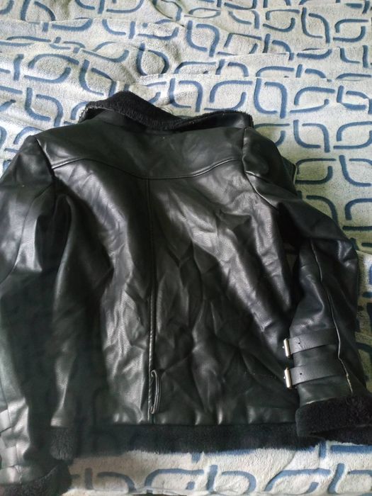 Дубленка кожаная косуха Авиатор женская