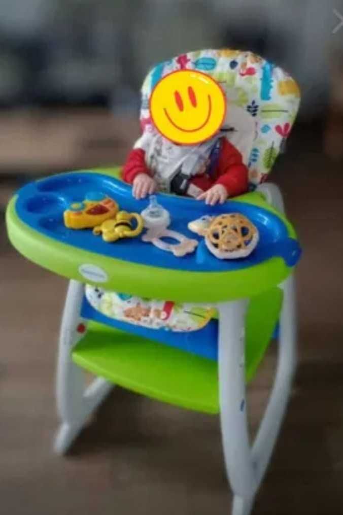 Krzeselko 7 w 1 fotelik stolik do karmienia od  6 m do lat 4