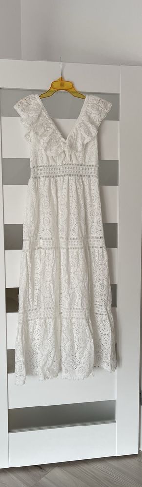 Nowa sukienka koronkowa L/xl maxi długa