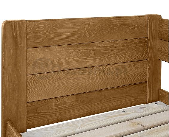 drewniane łóżko otwierane na bok ze skrzynią VIGO 90x200