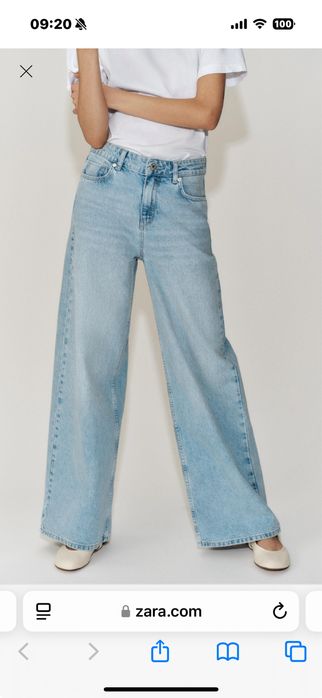 Джинси Zara 36р/38 Wide LEG