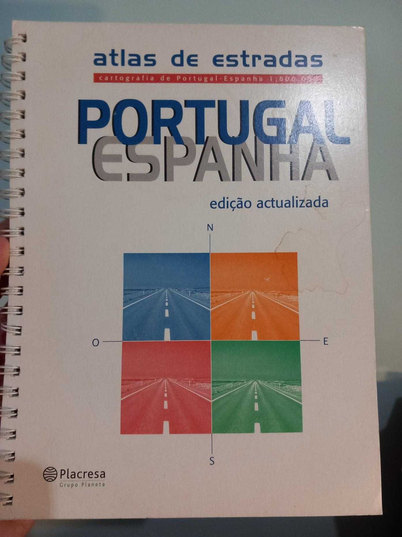 Atlas de estradas. Portugal/Espanha