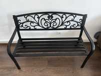 Ławka ogrodowa metalowa ornamenty