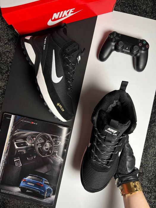 Мужские кроссовки найк Nike Rivah GTX Fur Black White [41-46]