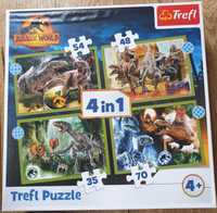 Puzzle Jurassic World Trefl 4in1 4+