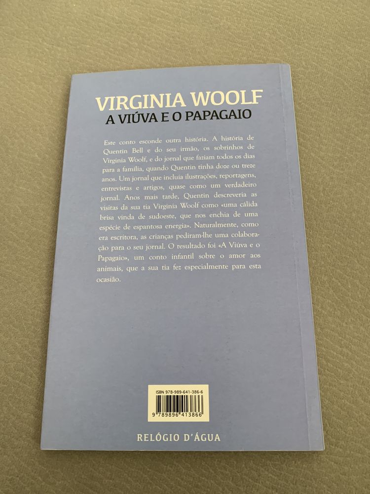 Livro a viúva e o papagaio